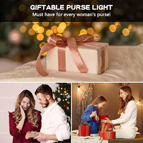 Purse Light Handbag Light with Automatic Sensor Bed Lamp Heart Light Gift Ideas Purse Must Haves Women