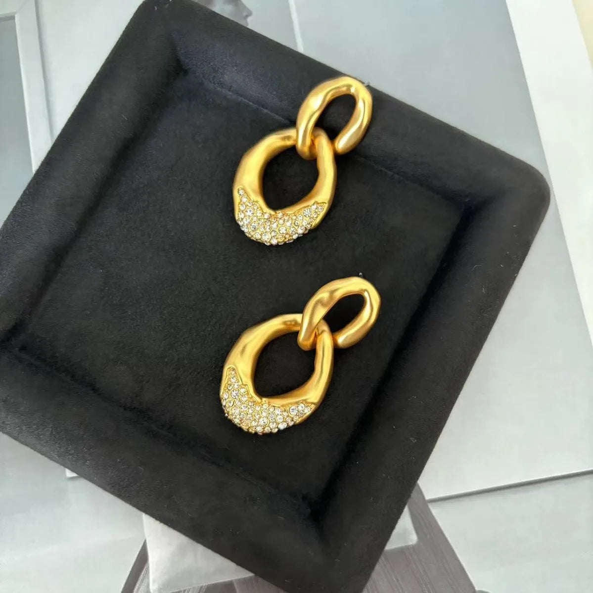 New High-end Chain Stud Earrings Temperament