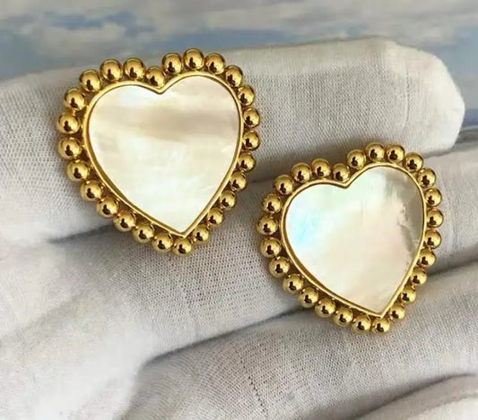 luxurytreasury shell  heart earrings jewelry ,high quality,fasion woman,accessory,whole sell