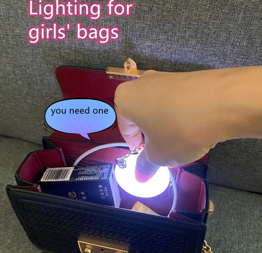 Purse Light Handbag Light with Automatic Sensor Bed Lamp Heart Light Gift Ideas Purse Must Haves Women